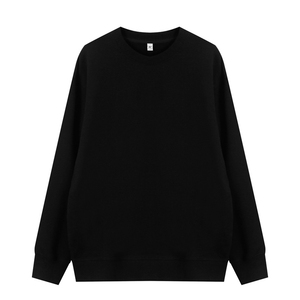 Sweat-shirt unisexe vert à col rond, coupe ample, en coton tricoté, couleur unie, sweats à capuche et sweat-shirts pour hommes - Product Image 4
