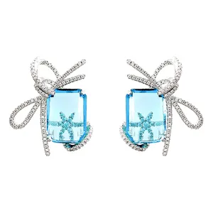 2023 Summer Accessories Fashion Jewelry Earrings Bow Earrings