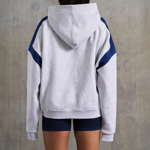เสื้อมีฮู้ดผ้าฟลีซ100% สำหรับผู้หญิงเสื้อแนวสตรีทเสื้อมี440gsm ปักตราฤดูหนาวตามสั่ง - Product Image 3