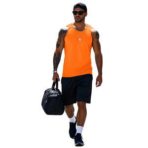 Débardeur décontracté pour homme, couleur unie, tissu confortable, été, course à pied en plein air, débardeur de sport - Product Image 3