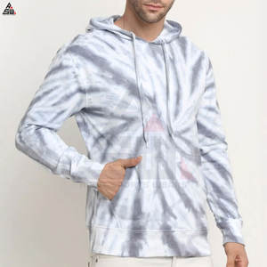 Basics 100% Cotton <b>Tie</b> <b>Dye</b> <b>Hoodies</b> Wholesale Pullover Lightweight Customized Thermal Men Winter Fleece Customized Logo - Product Image 5