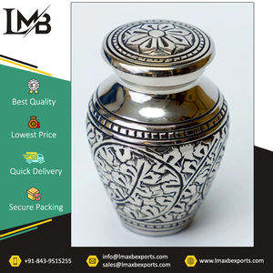 Suministros funerarios, urnas de cremación de recuerdo hechas con material de aluminio/latón de estilo europeo más vendidas de alta calidad a la venta - Product Image 2