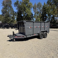 Remorque agricole à benne basculante 6 x 12 pieds avec côtés de 4 pieds, essieu à engrenages et moteur