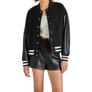 Custom Logo Woven Varsity Jackets Wholesale Plain Letterman College Winter Embroidery Windproof Breathable - Product Image 3