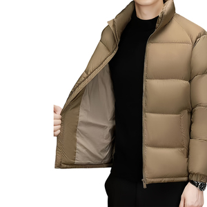 Dernier modèle Veste bombardier personnalisée Veste en duvet pour hommes Manteau surdimensionné et épais Vêtements d'extérieur chauds pour l'hiver Veste bouffante - Product Image 2