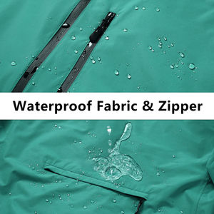 Logo personnalisé de randonnée en plein air pour hommes imperméable sport pluie veste de course coupe-vent réfléchissant vestes à capuche veste coupe-vent - Product Image 4