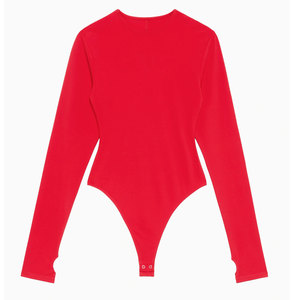 ชุดบอดี้สูทผู้หญิงแบบลำลองสำหรับฤดูใบไม้ผลิและฤดูหนาว ผ้าเนื้อนุ่ม ยืดหยุ่น ระบายอากาศได้ดี แห้งเร็ว ดีไซน์หรูหราทันสมัย ชุดแบบชิ้นเดียว สวมใส่สบาย - Product Image 1