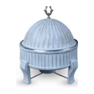 Plat à réchaud rond en diamant, en acier inoxydable de luxe, chauffe-plats pour buffet avec un design élégant en diamant, finition durable - Product Image 6