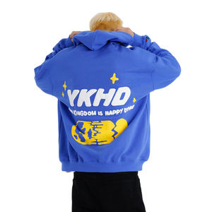 Sweat à capuche léger pour homme 2026 avec impression en relief, logo personnalisé, haute qualité, couleur unie, vente chaude à prix bas - Product Image 4