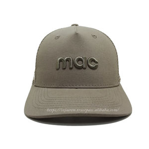 Sombrero de camionero de malla estructurada de 5 paneles con logotipo bordado 3D personalizado, estilo de moda para adultos, hecho en Injae Vina - Product Image 1