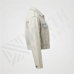 Chaqueta Trucker Vaquera Casual Personalizada para Hombre, Tallas Grandes y Altas, 100% Algodón, Opción de Logotipo Frontal, Chaqueta Transpirable para Invierno - Product Image 3