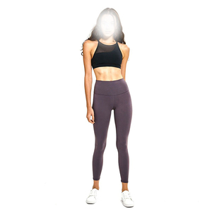 Mallas de entrenamiento de gimnasio para mujer con bolsillos, Material de licra, ropa informal de alta sensación, pantalones de Yoga para el logotipo de la cintura de invierno - Product Image 6