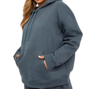 Sweatshirts courts unisexes oversize à imprimé bouffant Dtg personnalisés sweats à capuche trou décoration Streetwear survêtement pull pour hommes femmes - Product Image 5