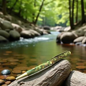 Stylo à bille en bois de ronce fait main Instrument d'écriture de luxe de 0.7mm pour cadeaux d'affaires - Product Image 2