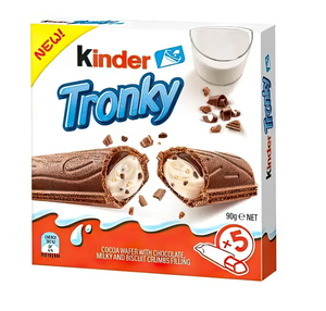 Pour Ferrero KinderTronky 5er Box 90gr 5er Packung Confection de biscuits solides au chocolat au lait - Product Image 3