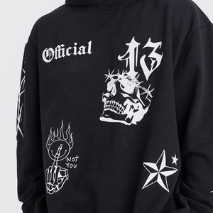 Ensemble de survêtement de luxe personnalisé en molleton 100 % coton, coupe régulière, style streetwear, couleur unie, pour l'hiver, avec cordon de serrage, idéal pour la gym et le fitness - Product Image 3