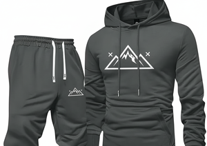 Ensemble d'hiver uni à capuche coupe classique |   Polaire 100% coton pour homme |   Anti-bactérien Respirant |   Fermeture à cordon |   Couleurs personnalisées - Product Image 3