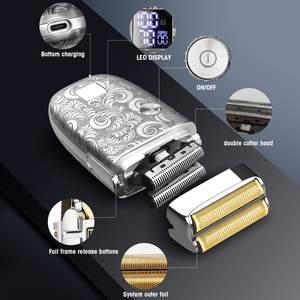 Juego de Afeitadoras Eléctricas Inalámbricas, Recortadoras de Pelo/Barba a Batería, Kit de Cuidado Personal, Recortadoras de Precisión para Cortar el Cabello - Product Image 2