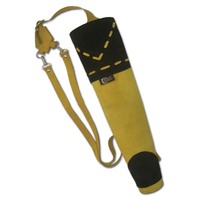 ESHALZ IMPEX AQ-151 S – Flèche de chasse en cuir de vachette entièrement personnalisable, service OEM, haute qualité, carquois arrière de 50 cm