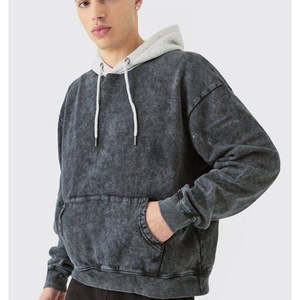 Sweat-shirts pour hommes de haute qualité, sans cordon, respirants, en tissu stone washed, coupe ample, 500 GSM, sweat-shirt de créateur, lavage stone, haut 2026 - Product Image 6