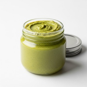 Mantequilla de pistacho fresca orgánica de calidad superior hecha de 100% pistachos sabor rico y comida de consistencia suave - Product Image 3