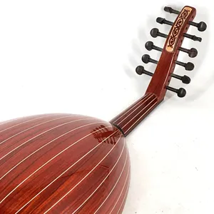 Professional 11 String Oud - Handmade Padouk Wood & Mother of Pearl Arabic Lute - Product Image 3