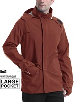 Chaqueta Impermeable de Invierno para Senderismo, Cortavientos, con Cierre de Cremallera, Tejido Recubierto, Gore-Tex, Resistente al Agua 10,000mm, Personalizable