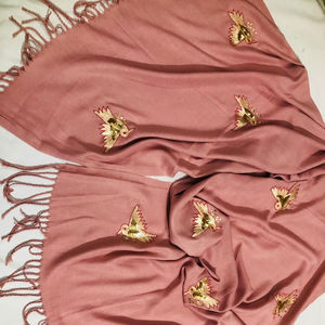 High Quality Solid Color Muslim Chiffon Printed Multi Color Ladies Handmade <b>Shawls</b> Embroidered <b>for</b> <b>Women</b> Winter Fashionable - Product Image 1