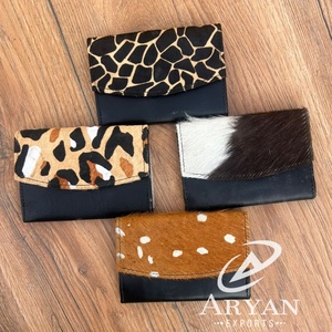 Cuir de vachette Designer femmes portefeuilles grande capacité multi-cartes organisateur dame petite pochette imprimé Animal voyage sac à main portefeuilles - Product Image 1