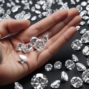 IGI GIA 8 to10 Ct Excelente VS Pureza Suelta E F Color Blanco hpht/CVD Certificado diamante al por mayor anillo de joyería de piedra desnuda - Product Image 1