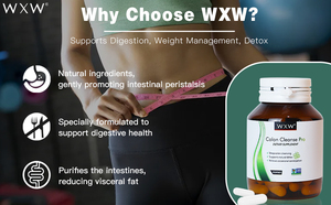 แคปซูลทำความสะอาดลำไส้ WXW สูตรธรรมชาติ สำหรับผู้ทานมังสวิรัติ ช่วยทำความสะอาดลำไส้ลึก อาหารเสริมลดน้ำหนัก - Product Image 6