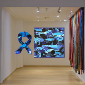 Nuevo accesorio de moda Colores y tamaños personalizados Estampado de leopardo Plisado Cuadrado Pañuelo de seda Boutique Artículo de regalo Venta al por mayor Mujeres - Product Image 6