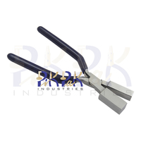 Pince à sertir carrée en acier inoxydable 160 mm avec poignées en PVC à ressort, mâchoires extra-larges 16 mm 20 mm pour sertissage de circlips et découpe de bijoux