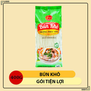 บะหมี่ข้าวแห้งคุณภาพพรีเมียม 85% ข้าว 15% น้ำสะอาด 400 กรัม อาหารแห้งเวียดนาม วุ้นเส้น บะหมี่กึ่งสำเร็จรูป ส่งออก OEM/ODM - Product Image 2