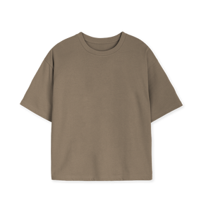เสื้อยืดทรงโอเวอร์ไซส์แบบมีโครงสร้าง ผ้าฝ้ายทรงหลวมสไตล์โมเดิร์น - Product Image 3