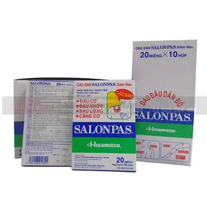 Обезболивающий пластырь Salonpas 20, пластырь для снижения боли, мышечной усталости, жестких плеч, симптомов боли в спине или артрита