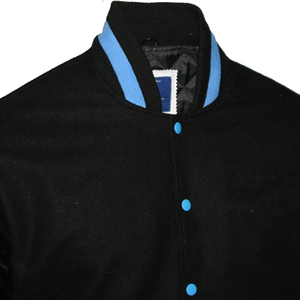 Chaqueta universitaria de cuero de piel de vaca de calidad fina más vendida, cuello levantado, logotipo profesional impreso, personalizable, tu propio invierno - Product Image 3