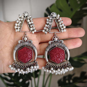 Pendientes Colgantes de Cobre y Titanio Oxidado con Diseños Geométricos de Campanas y Plumas, Estilo Religioso Moderno, Regalo Perfecto - Product Image 2