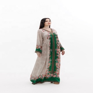 Arabic Embroidery <b>Kaftan</b> Dress Long Sleeve Muslim Dresses Arabic Long Dress Farasha <b>Kaftan</b> - Product Image 4