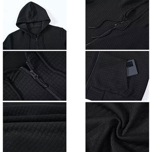Trendy Men's Full Zip Hoodie with Custom Soft Design Comfortable Outerwear Thermal Fabric Drawstring Hoodie Best Price - Product Image 5