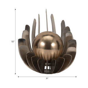 Diseño de lujo Decoración para el hogar Piezas de exhibición de metal en capas redondas Piezas de Arte Moderno con estilo para sala de estar Centro de mesa Escultura Mesa - Product Image 2