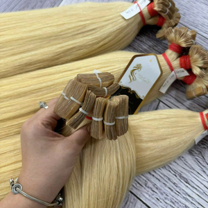 Ruban capillaire de couleur claire, fabriqué à partir de vrais cheveux humains, doux, lisse, mélange naturel, facile à installer, réutilisable, longue durée - Product Image 1