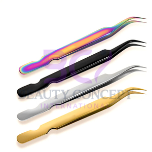 Forma curva Color personalizado Buen vendedor Antideslizante Calidad Premium Fácil de usar Extensión de pestañas Pinzas injertadas - Product Image 6