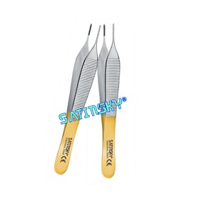 Pinzas de Disección y Tejido Adson de 12 cm, Instrumentos de Acero Inoxidable Fabricados con AISI 420, Accionamiento Manual, Quirúrgicas Dentales - Product Image 4