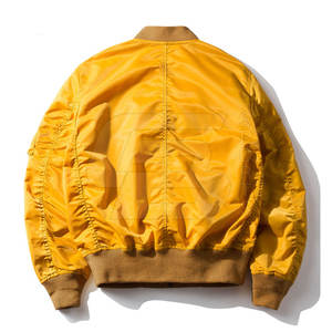 Blouson d'aviateur en satin de soie de haute qualité pour hommes, couleur personnalisée avec logo, offre spéciale, veste d'hiver tendance du Pakistan, vente en gros de tissu - Product Image 2