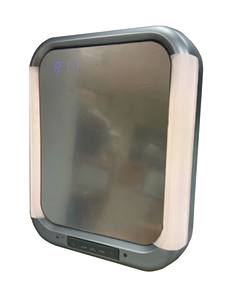 <b>Shower</b> Clock Wireless Speaker with LED <b>Light</b> and Fog Free Mirror - Product Image 2