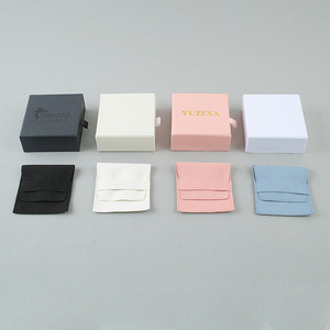 Boîte à bijoux de luxe avec logo personnalisé, tiroir coulissant, carton, poignée en satin, emballage pour collier, bracelet, bague - Product Image 2