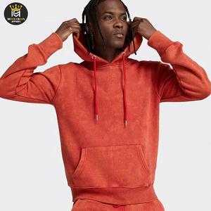 Conjunto Deportivo de Algodón Lavado al Ácido Personalizable para Hombre, Color Sólido, Dos Piezas, Ropa de Entrenamiento de Secado Rápido, Forro Polar de Invierno, Transpirable y Ligero - Product Image 3