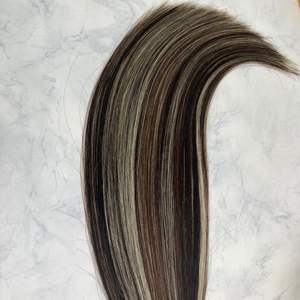 Extensiones de cabello humano virgen Remy 100% de alta calidad, máquina de trama doble de 20 pulgadas, onda recta, origen de Vietnam, Color Natural - Product Image 5