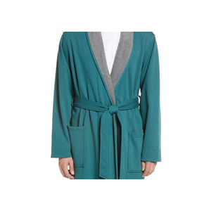Accappatoio Essenziale Morbido da Uomo Nordstrom in Teal, 100% Cotone e Seta, per Casa e Inverno, Taglia Media - Accappatoio Cyrus - Product Image 2